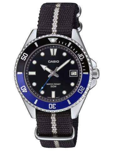Casio Armbanduhr mit Textilband Schwarz