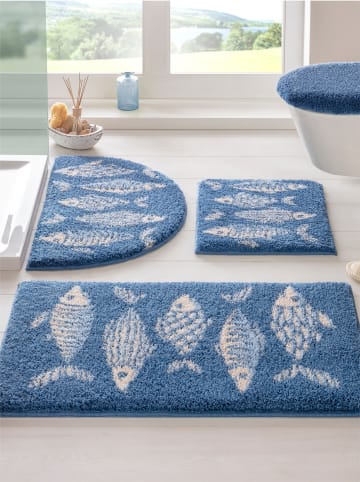 Heine Badematte in blau-beige