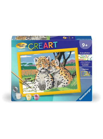 Ravensburger Malprodukte CreArt, Malen nach Zahlen Kinder - Kleine Leoparden Malen nach Zahlen Kinder Ab 9 Jahre in bunt