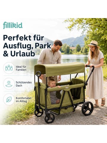 fillikid Bollerwagen Oskar Exklusiv in Grün