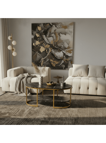 KADIMA DESIGN Teppich Kurzflor Waschbar Einfarbig KOFEL Strapazierfähig OEKO-TEX in Beige