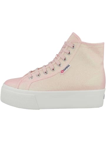 Superga Sneaker mid 2708 Hi Top Lame in rosa
