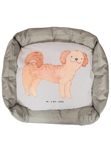 Mr. & Mrs. Panda Hundebett Cavapoo Lebensretter ohne Spruch in Grau Pastell