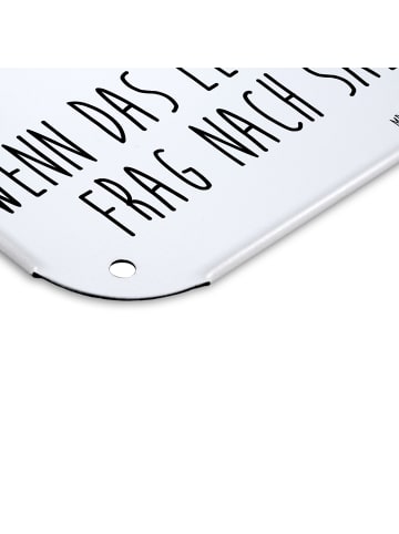 Mr. & Mrs. Panda Schild Axolotl Tequila mit Spruch in Weiß