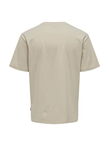 Only&Sons T-Shirt 'Tupac' in beige
