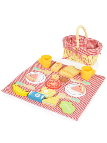 Tooky Toy Spielzeug Picknickkorb TK454 in rot