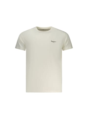 Pepe Jeans Weißes Baumwoll-T-Shirt