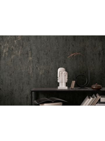A.S. Création Tapete Industrial Stone in Schwarz