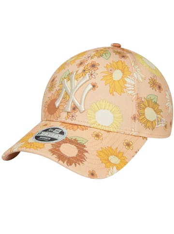 NEW ERA New Era 9FORTY New York Yankees Floral All Over Print Cap in Orange