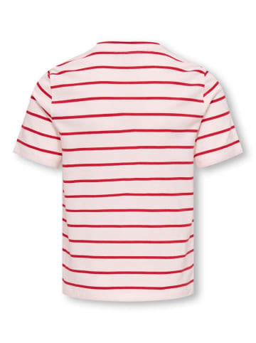KIDS ONLY T-Shirt Streifen Bio-Baumwolle Koghelle in tomato