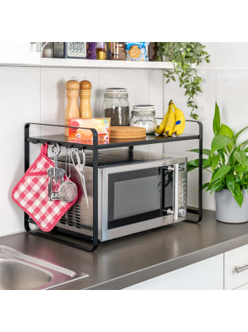 bremermann Mikrowellenregal schwarz