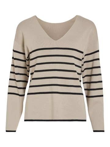 Vila Strickpullover in Feather Gray