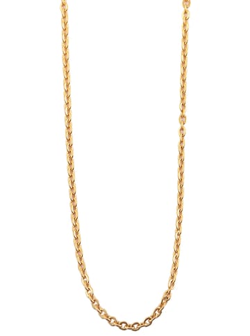 Adeliás Unisex Halskette – Ankerkette aus Edelstahl 60 cm in gold