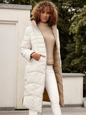 WITT WEIDEN Stehkragenpullover in ecru-beige-meliert