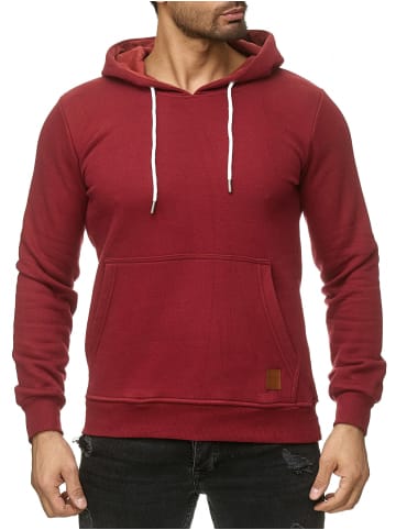 RESLAD Sweatshirt Basic Hoodie in bordeaux