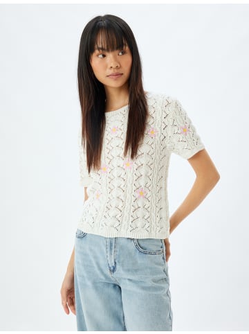 KOTON Sweater in Ekru Gemustert