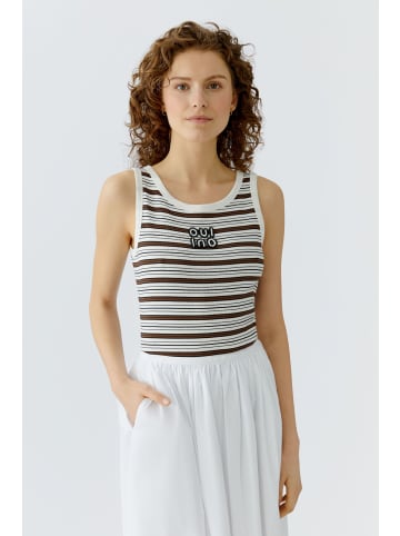 Oui Tank Top in brown black