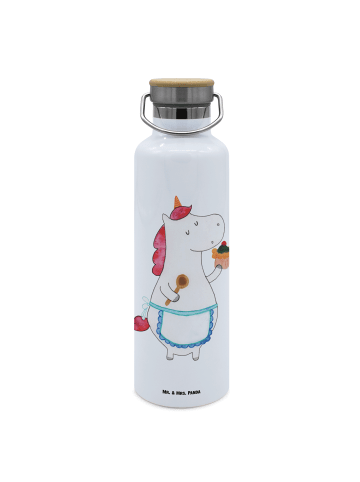 Mr. & Mrs. Panda Thermoflasche Einhorn Küche ohne Spruch in Weiß