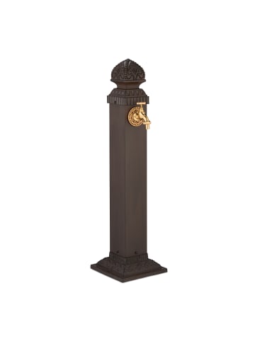 relaxdays Standbrunnen in Braun - (B)21 x (H)81 x (T)24,5 cm