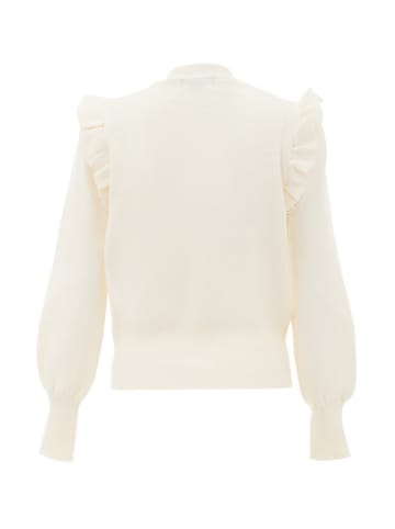 VIRITA Women Strickjacke in Wollweiss