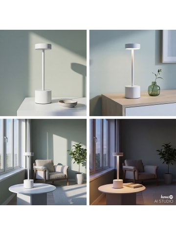 home24 Akku-Tischleuchte LIM in Weiß