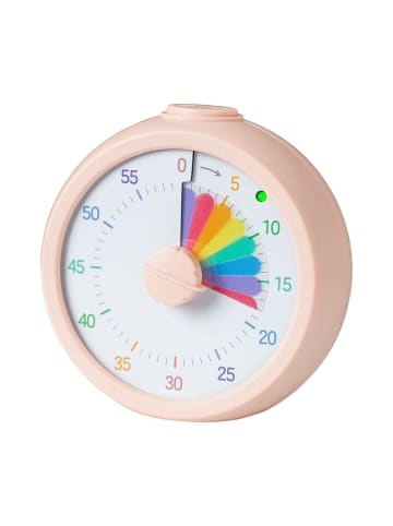relaxdays Visueller Timer "Regenbogen" in Rosa