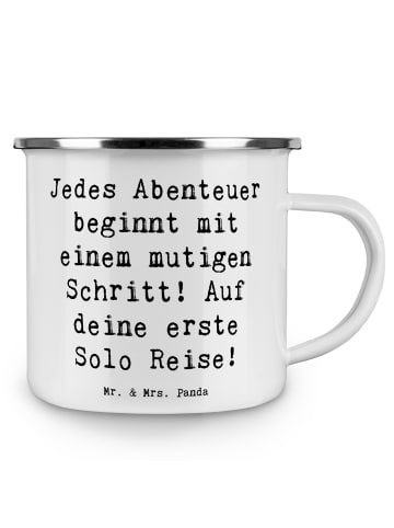 Mr. & Mrs. Panda Kaffeebecher Spruch Alleine Reisen Unternehmen ... in Weiß