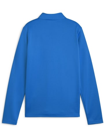 Puma T-Shirt "TeamGoal Training 1/4 Zip Top Jr" in Blau