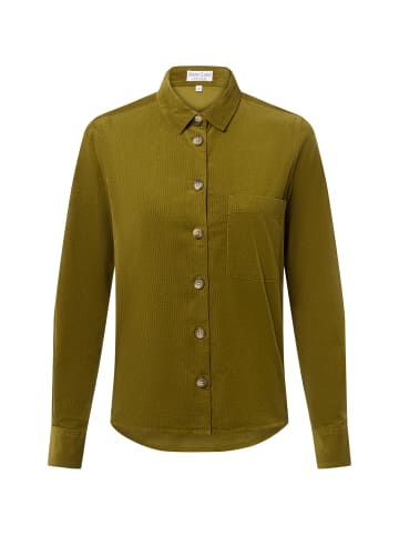 Marie Lund Cordbluse in oliv - 0034