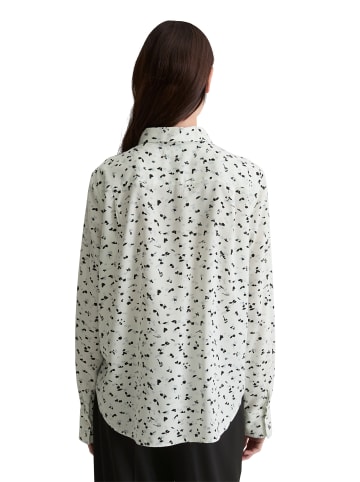 Marc O'Polo Allover-Print-Bluse regular in Offwhite