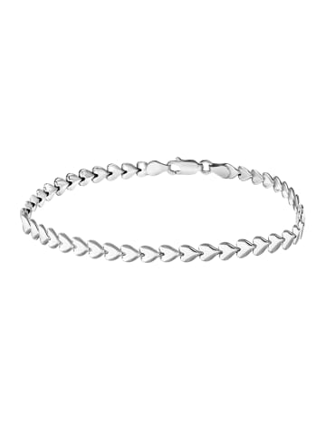 Lucardi 925 Silber Armband Herz