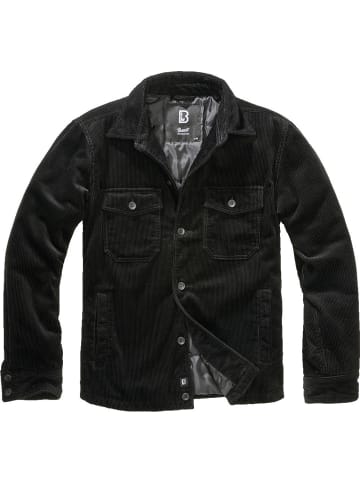 Brandit Jacke "Corduroy Jacket" in Schwarz