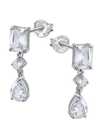 LOTUS silver Ohrringe Silber 925 Sterling Silber Zirkoniastein Ohrhänger
