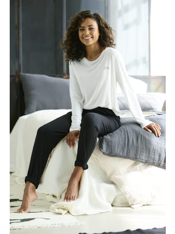 French Connection Pyjama in ecru/schwarz