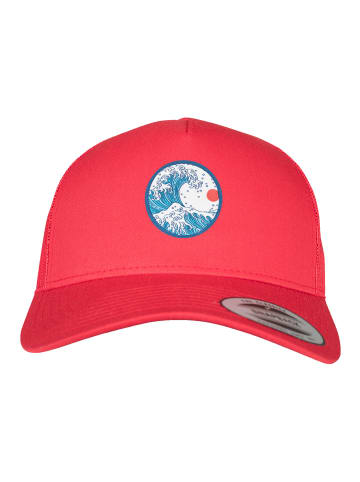 F4NT4STIC Retro Trucker Cap Retro Trucker Cap Kanagawa in red