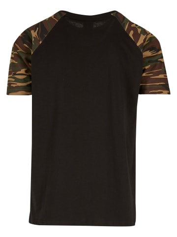 Urban Classics Urban Classics T-Shirts in blk/woodcamo