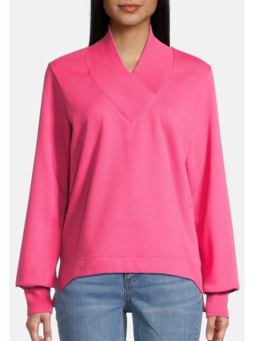Salzhaut V-Kragen Pullover für Damen in pink
