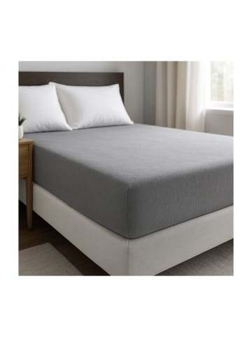 COFI 1453 Thermofleece Spannbettlaken mit Rundumgummizug - 125 gsm in Dunkelblau