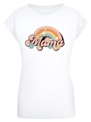 F4NT4STIC T-Shirt Mothers Day Celebration Rainbow in weiß