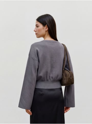 Vero Moda Strickpullover in Dark Grey Melange