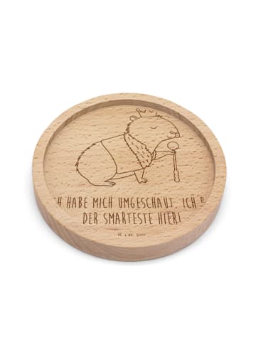 Mr. & Mrs. Panda Untersetzer Capybara König mit Spruch in Transparent