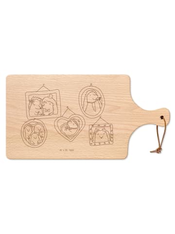 Mr. & Mrs. Panda Schneidebrett Igel Familie ohne Spruch in Transparent