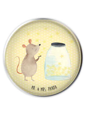 Mr. & Mrs. Panda Stöpsel Waschbecken Maus Sterne ohne Spruch in Gelb Pastell