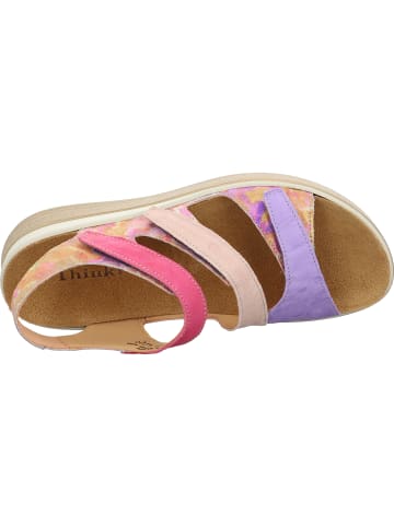 Think! Tieffußbett Sandale MEGGIE in Fuxia/Kombi