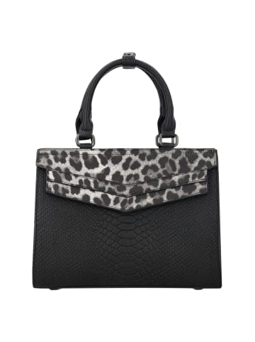 faina Women Handbag in Black White Leo