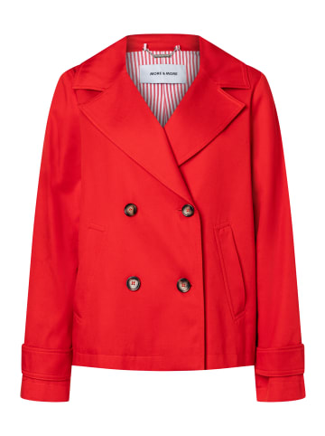 More & More kurze, kastige Trench-Jacke in red