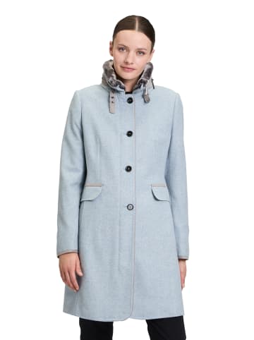 Gil Bret Wollmantel mit Stehkragen in Light Turquiose Melange