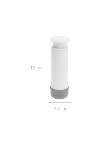 Excellent Houseware Pumpe zur Vakuumverpackung in Weiß, Ø 4,2 x (H) 13,1 cm