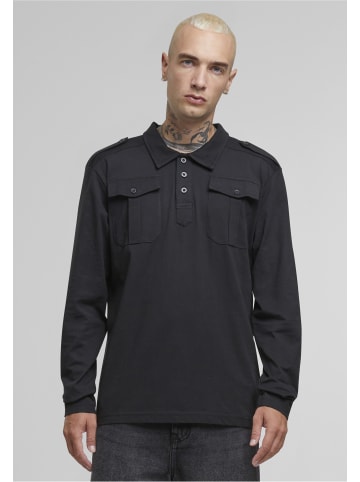 Brandit Brandit Herren Jersey Poloshirt Willis longsleeve in black