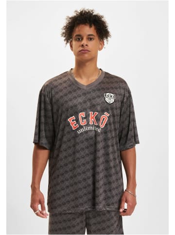 Ecko Unltd. Mesh-T-Shirts in anthra/black